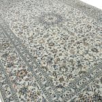 410 x 290 cm Hand Knotted Persian Cream Kashan Wool Rug - Image 5