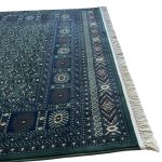 160 x 160cm Green Bokhara Design Square Rug - Image 7