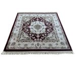 160 x 160cm Persian Kashan Mashad Design Square Rug - Image 2