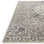 345 x 250cm Hand Knotted Floral Ivory Kashan Persian Rug - Image 3