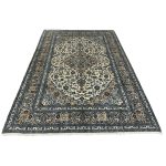 355 x 248cm Hand Knotted Ivory And Beige Kashan Persian Rug - Image 2