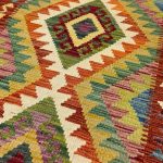 197 x 80cm Hand Woven Afghan Kilim Chobi Runner Rug - Image 2