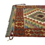 197 x 80cm Hand Woven Afghan Kilim Chobi Runner Rug - Image 4