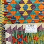 190 x 68cm Hand Woven Afghan Kilim Chobi Runner Rug - Image 4