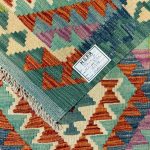 192 x 70cm Hand Woven Afghan Kilim Chobi Runner Rug - Image 5