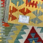 210 x 81cm Hand Woven Afghan Kilim Chobi Runner Rug - Image 5