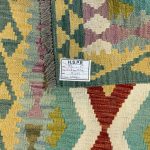 196 x 67cm Hand Woven Afghan Kilim Chobi Runner Rug - Image 5