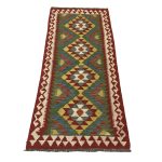 200 x 80cm Hand Woven Afghan Kilim Chobi Runner Rug