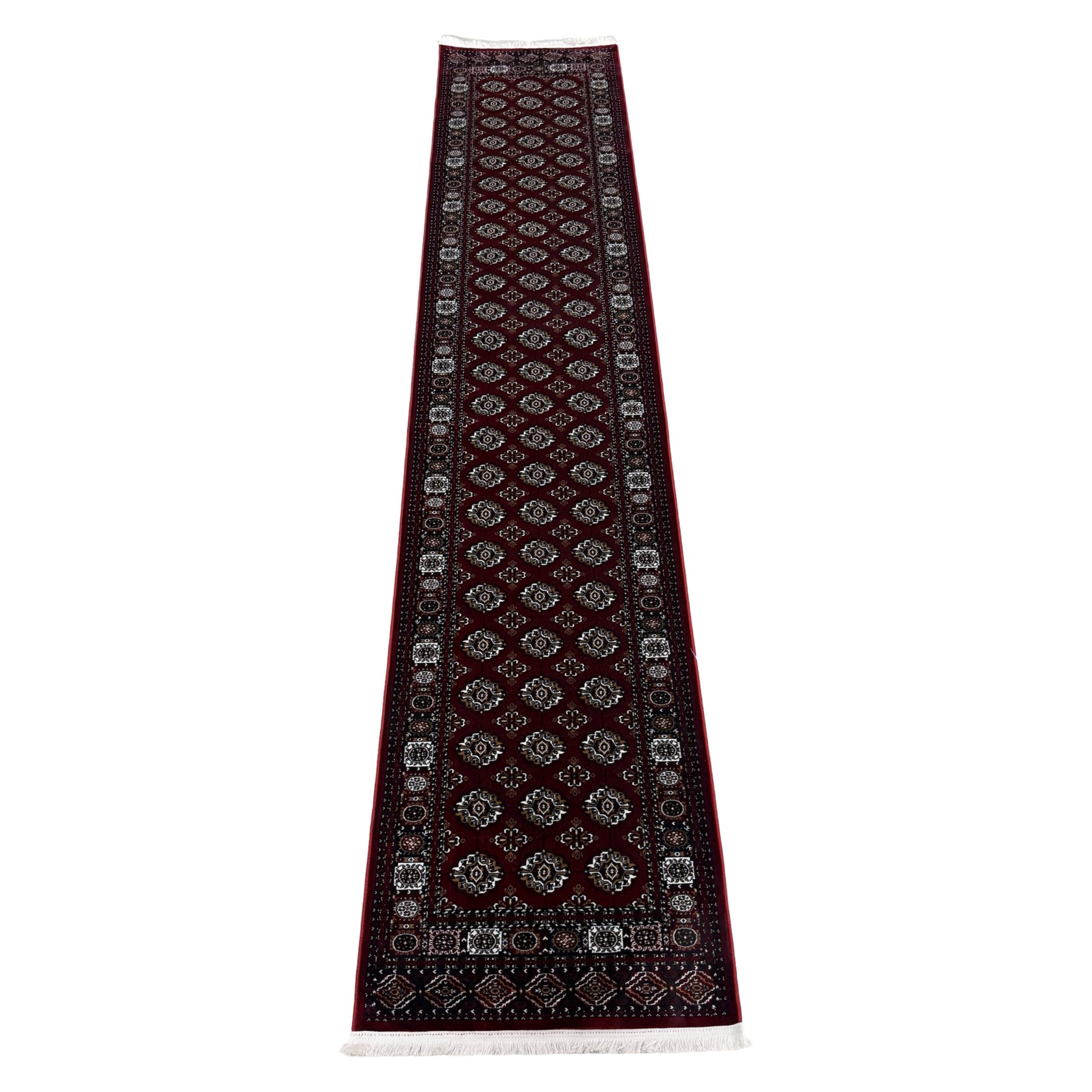 IMG_8178 400 x 80cm Turkish Machine Made Bokhara Design Runner Rug - Image 1