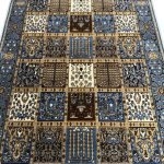 400 x 80cm Turkish Machine Made Blue Bakhtiari Runner Rug - Image 3