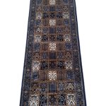 600 x 80cm Persian Bakhtiari Garden Design – Blue Runner Rug - Image 5