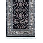 600 x 80cm All Over Floral Persian Kashan Design – Navy Runner Rug - Image 3