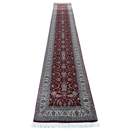 600 x 80cm All Over Floral Persian Kashan Design – Red Runner Rug