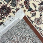 230 x 160cm Premium Persian Nain Beige All Over Machine Made Rug - Image 7