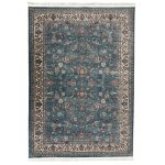 230 x 160cm Persian All Over Blue Nain Machine Made Rug