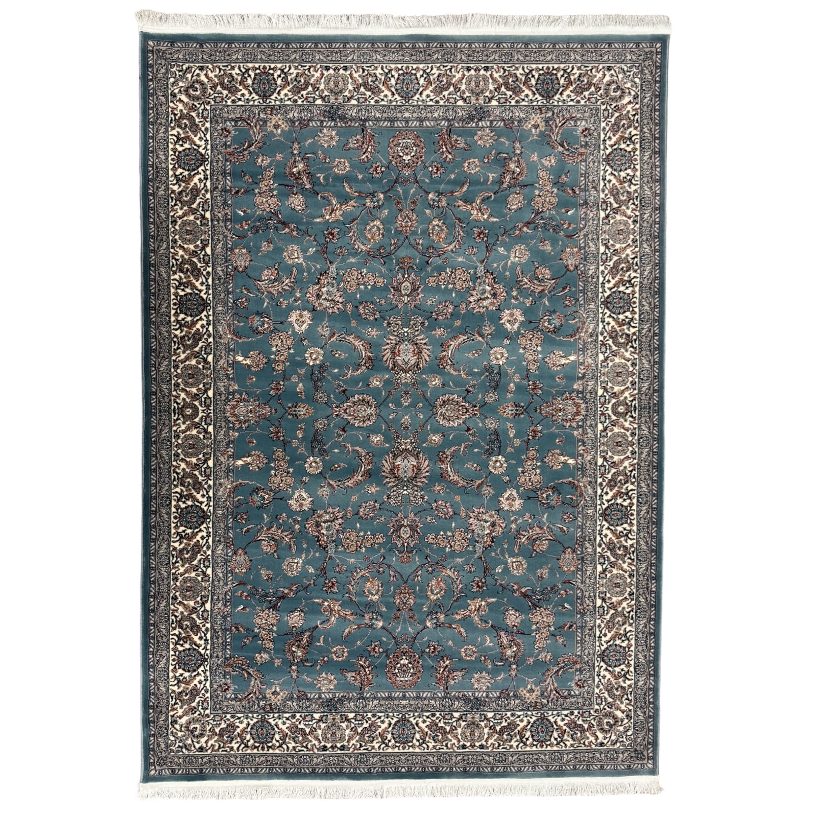 1019a0akap_1 230 x 160cm Persian All Over Blue Nain Machine Made Rug - Image 1