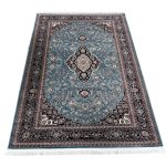 230 X 160cm Premium Persian Kashan Blue Machine Made Rug - Image 2