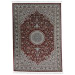 230 x 160cm Premium Persian Mashad Red Machine Made Rug