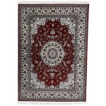 230 x 160cm Premium Persian Nain Medallion Red Machine Made Rug