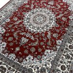 230 x 160cm Premium Persian Nain Medallion Red Machine Made Rug - Image 2