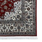 230 x 160cm Premium Persian Nain Medallion Red Machine Made Rug - Image 3
