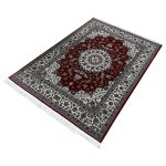 230 x 160cm Premium Persian Nain Medallion Red Machine Made Rug - Image 4