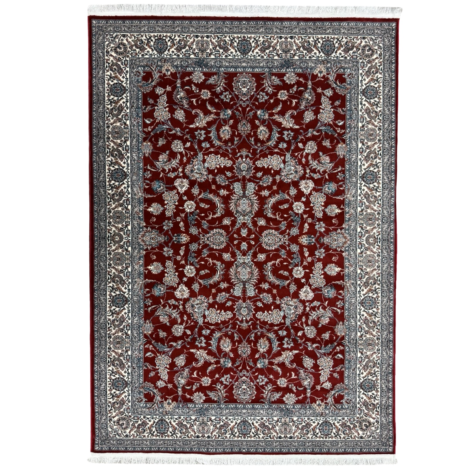 2837w7181_1 230 x 160cm Premium Persian Nain Red All Over Machine Made Rug - Image 1