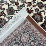 230 x 160cm Premium Persian Kashan Ivory Machine Made Rug - Image 7