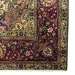 351 x 248cm Rare Antique Green Floral Persian Tabriz Rug - Image 7