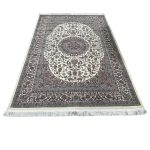230 x 160cm Premium Persian Mashad Cream Machine Made Rug - Image 2