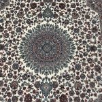 300 X 200cm Premium Persian Nain Medallion Ivory Machine Made Rug - Image 5