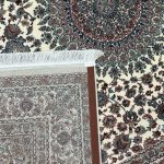 300 X 200cm Premium Persian Nain Medallion Ivory Machine Made Rug - Image 7