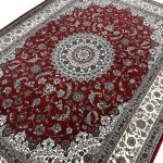 300 x 200cm Premium Persian Nain Medallion Red Machine Made Rug - Image 5