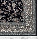 300 x 200cm Persian All Over Navy Nain Machine Made Rug - Image 4
