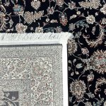 300 x 200cm Persian All Over Navy Nain Machine Made Rug - Image 7