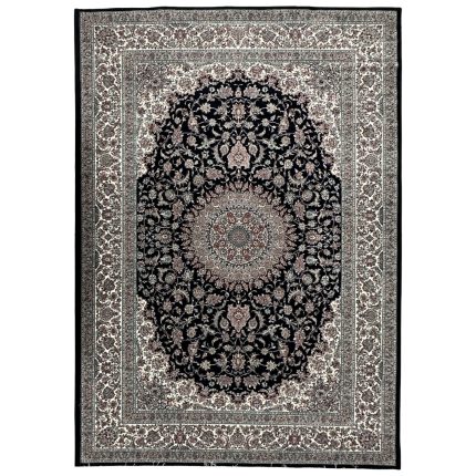 300 x 200cm Premium Persian Mashad Navy Machine Made Rug