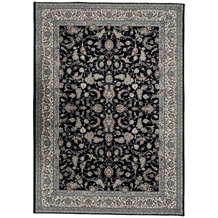 300 x 200cm Persian All Over Navy Nain Machine Made Rug