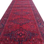 800 x 80cm Afghan Kazak Design Red Runner Rug - Image 3