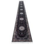 800 x 80cm Classic Persian Kashan – Navy Runner Rug
