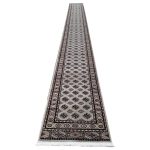 800 x 80cm Afghan Bokhara Design – Beige Runner Rug