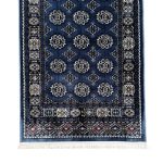 800 x 80cm Afghan Bokhara Design – Blue Runner Rug - Image 4