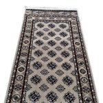 800 x 80cm Afghan Bokhara Design – Beige Runner Rug - Image 5