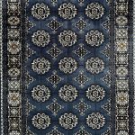 800 x 80cm Afghan Bokhara Design – Blue Runner Rug - Image 7