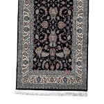 500 x 80cm All Over Floral Persian Kashan Design –Navy Runner Rug - Image 2