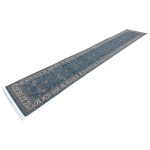 500 x 80cm All Over Floral Persian Kashan Design –Blue Runner Rug - Image 7
