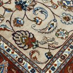 270 x 198cm Hand Knotted Mashad Afshar Woolen Rug - Image 9