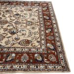 270 x 198cm Hand Knotted Mashad Afshar Woolen Rug - Image 4