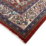 304 x 203cm Persian Sarough Floral Red Woolen Rug - Image 4