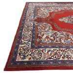 304 x 203cm Persian Sarough Floral Red Woolen Rug - Image 5