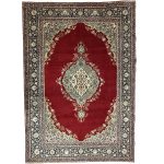 370 x 247cm Hand Knotted Persian Antique Open Field Kirman Rug - Image 2